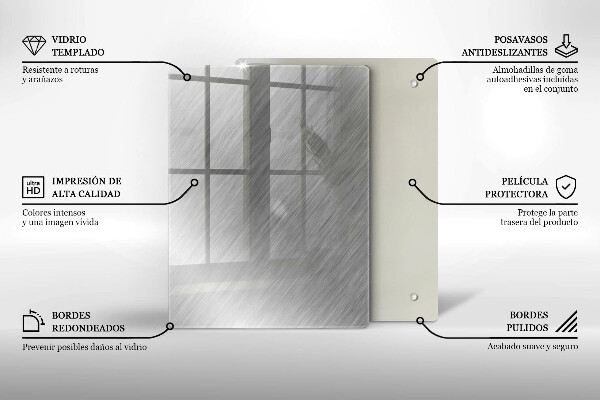 Protetor de placa de indução Fundo de textura metálica