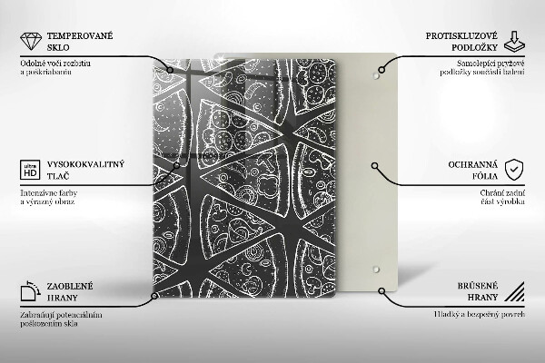 Protetor de bancada Ilustração de pizza