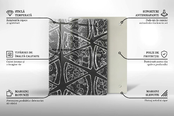 Protetor de bancada Ilustração de pizza