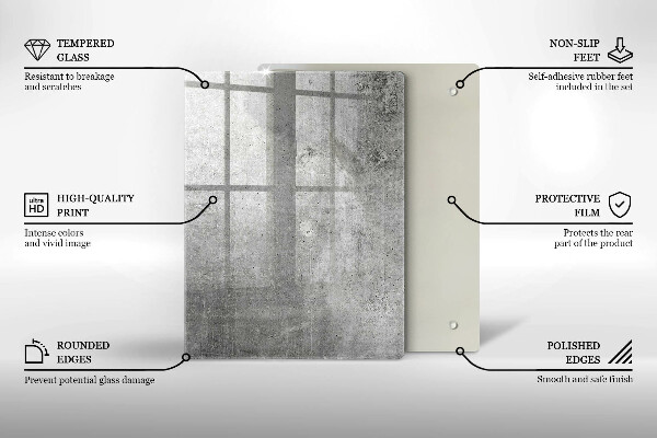 Protetor de bancada Textura de concreto