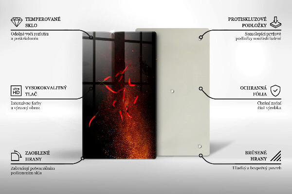 Protetor de placa de indução Pimentas picantes