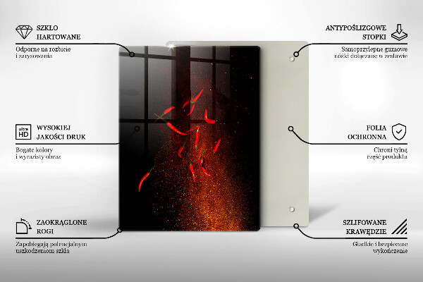 Protetor de placa de indução Pimentas picantes