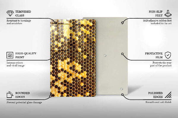 Protetor de bancada Favo de mel