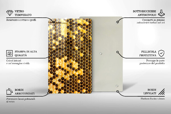 Protetor de bancada Favo de mel
