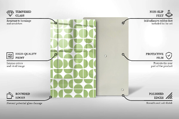 Proteção para placa de indução Padrão de formas boho