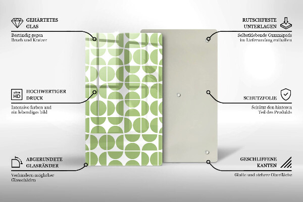 Proteção para placa de indução Padrão de formas boho