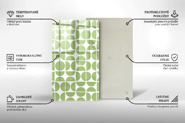 Proteção para placa de indução Padrão de formas boho