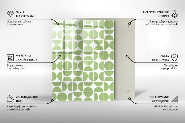 Proteção para placa de indução Padrão de formas boho