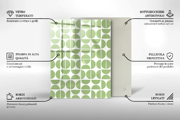 Proteção para placa de indução Padrão de formas boho