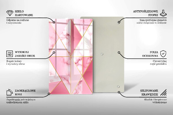Protetor de bancada Mármore geométrico