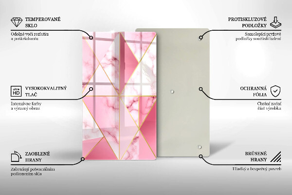 Protetor de bancada Mármore geométrico