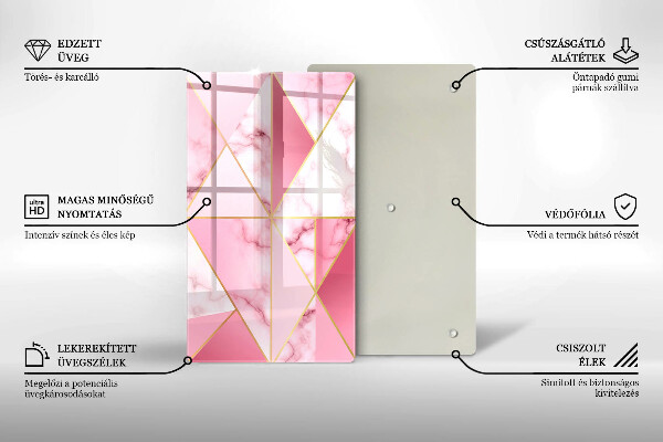 Protetor de bancada Mármore geométrico