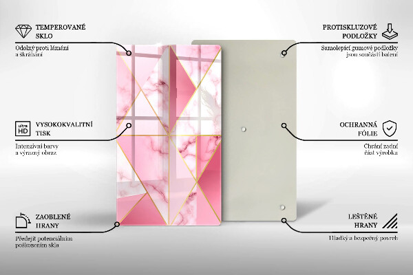 Protetor de bancada Mármore geométrico