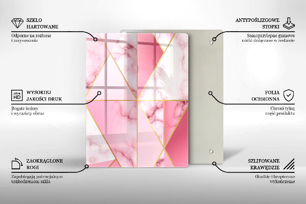 Protetor de bancada Mármore geométrico