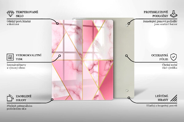 Protetor de bancada Mármore geométrico