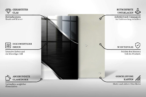 Protetor de placa de indução Abstração de metal