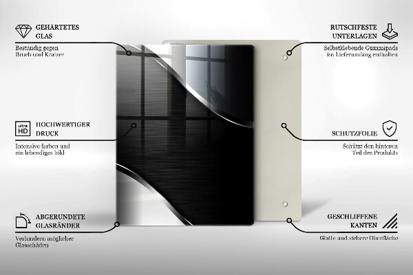 Protetor de placa de indução Abstração de metal