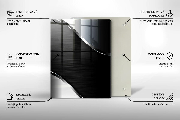 Protetor de placa de indução Abstração de metal