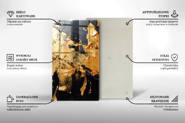 Proteção para placa de indução Textura de tinta elegante