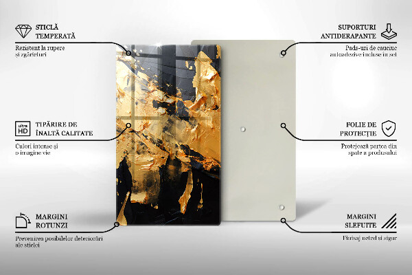 Proteção para placa de indução Textura de tinta elegante