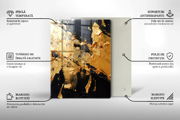 Proteção para placa de indução Textura de tinta elegante