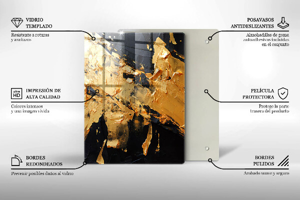 Proteção para placa de indução Textura de tinta elegante