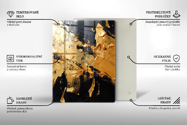 Proteção para placa de indução Textura de tinta elegante