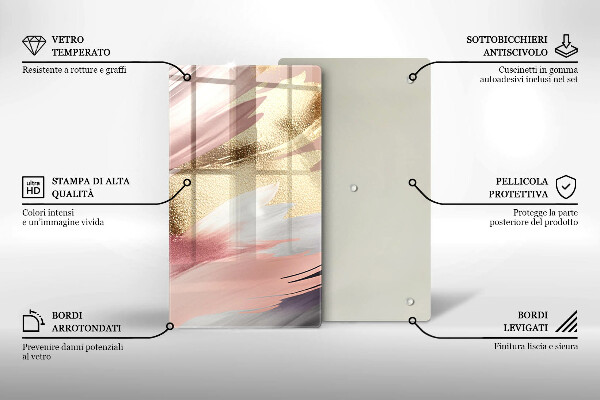 Protetor de placa de indução Manchas pastel