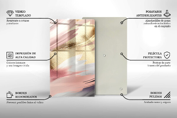 Protetor de placa de indução Manchas pastel