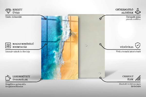 Protetor de bancada Praia e mar