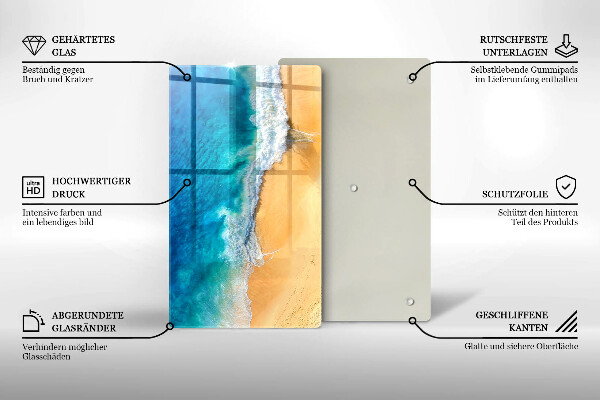 Protetor de bancada Praia e mar