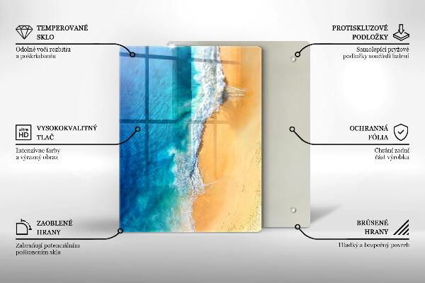 Protetor de bancada Praia e mar