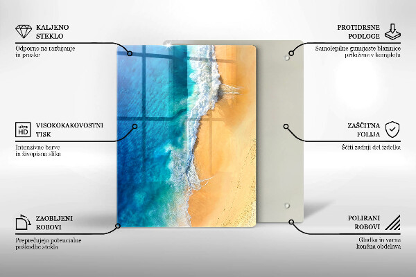 Protetor de bancada Praia e mar
