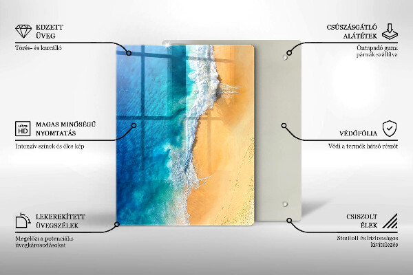 Protetor de bancada Praia e mar