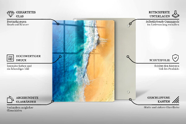 Protetor de bancada Praia e mar