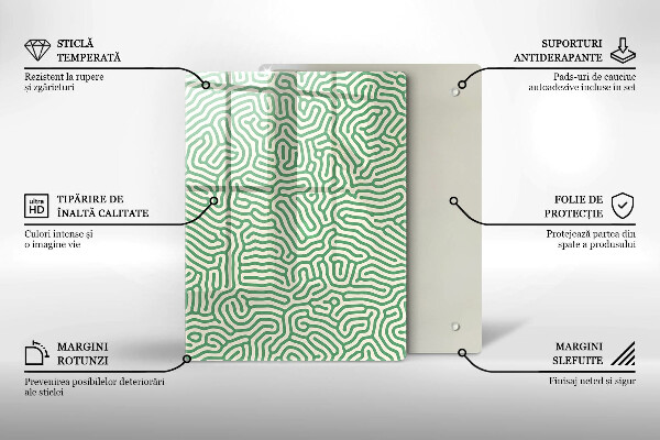 Protetor de bancada Linhas abstratas