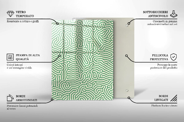 Protetor de bancada Linhas abstratas