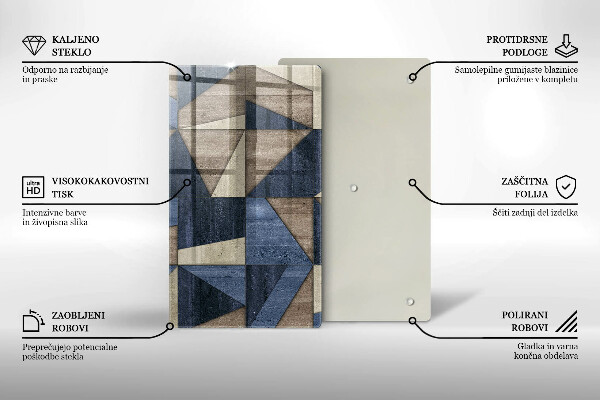 Proteção para placa de indução Abstração geométrica