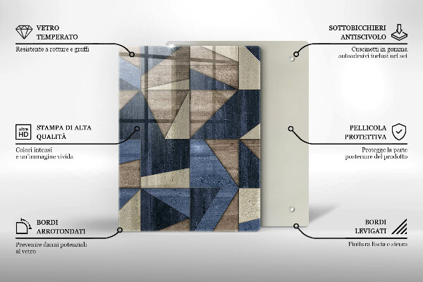 Proteção para placa de indução Abstração geométrica