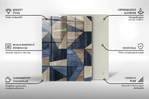 Proteção para placa de indução Abstração geométrica