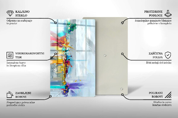 Protetor de bancada Abstração pintada