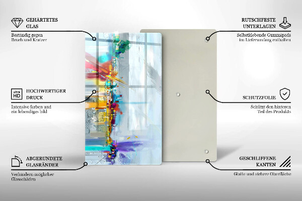 Protetor de bancada Abstração pintada