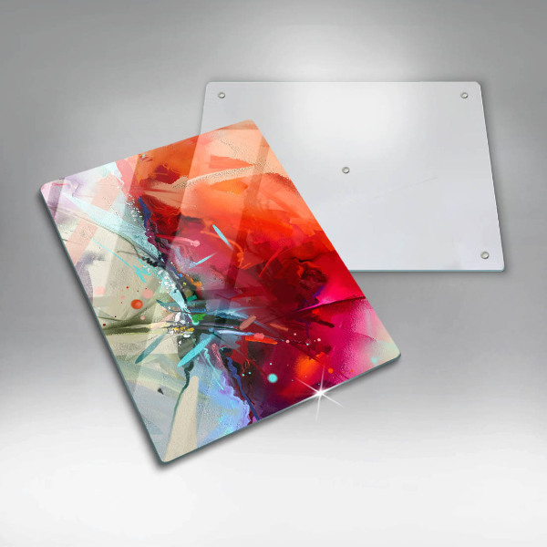 Proteção para placa de indução Abstração pintada