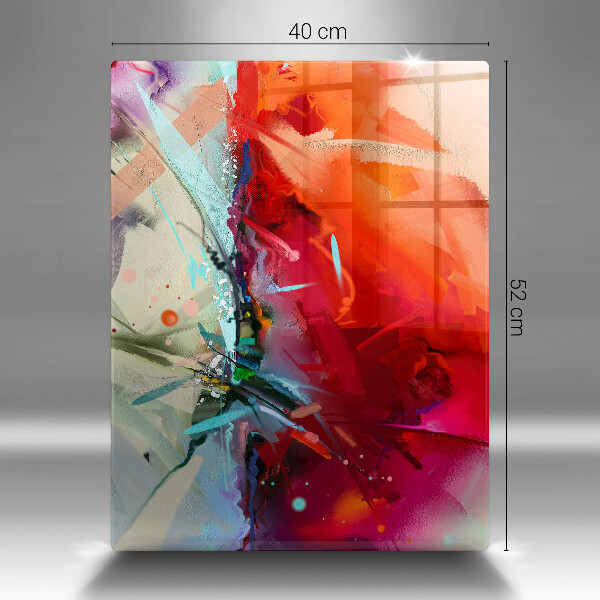 Proteção para placa de indução Abstração pintada