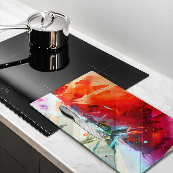 Proteção para placa de indução Abstração pintada