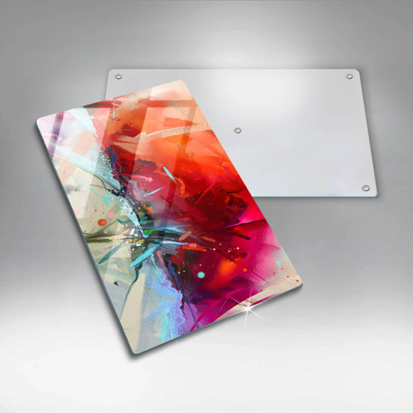 Proteção para placa de indução Abstração pintada