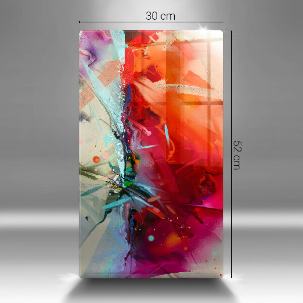 Proteção para placa de indução Abstração pintada