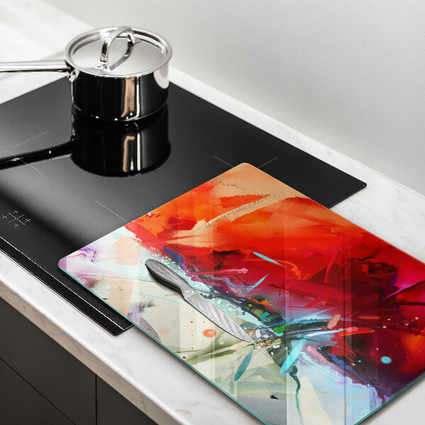 Proteção para placa de indução Abstração pintada