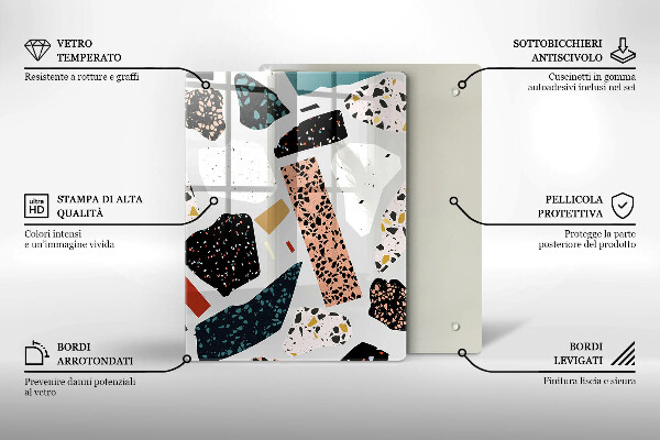 Protetor de placa de indução Pedra de porcelana