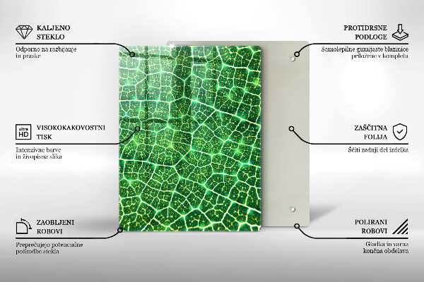 Proteção para placa de indução Estrutura da folha